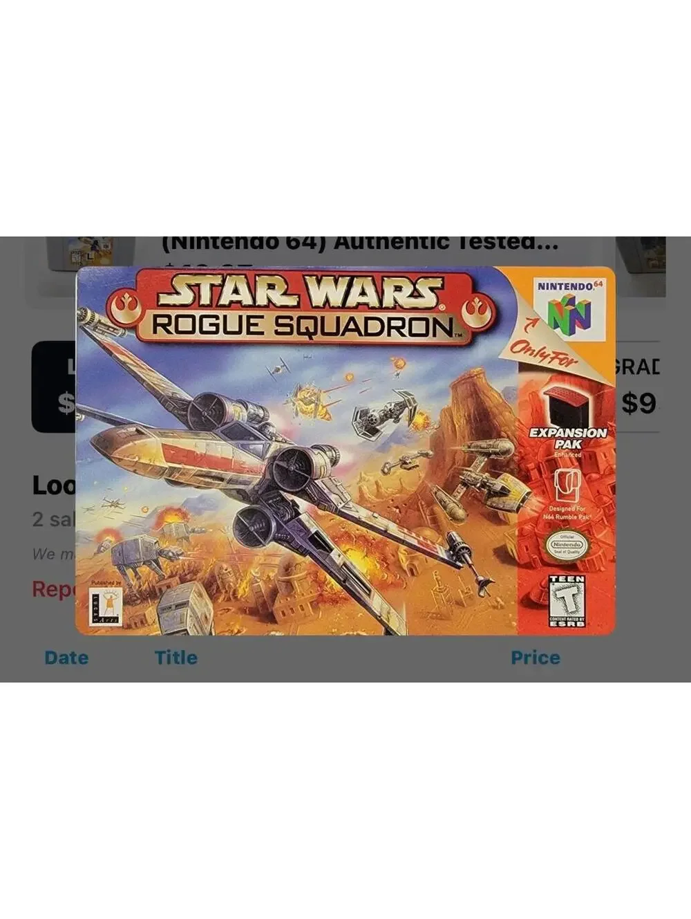 Star Wars Rouge Squadron for Nintendo 64